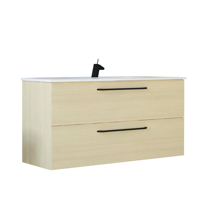 Belfry Bathroom 100 cm Wandmontierter Waschtisch Dovercliff | Wayfair.de